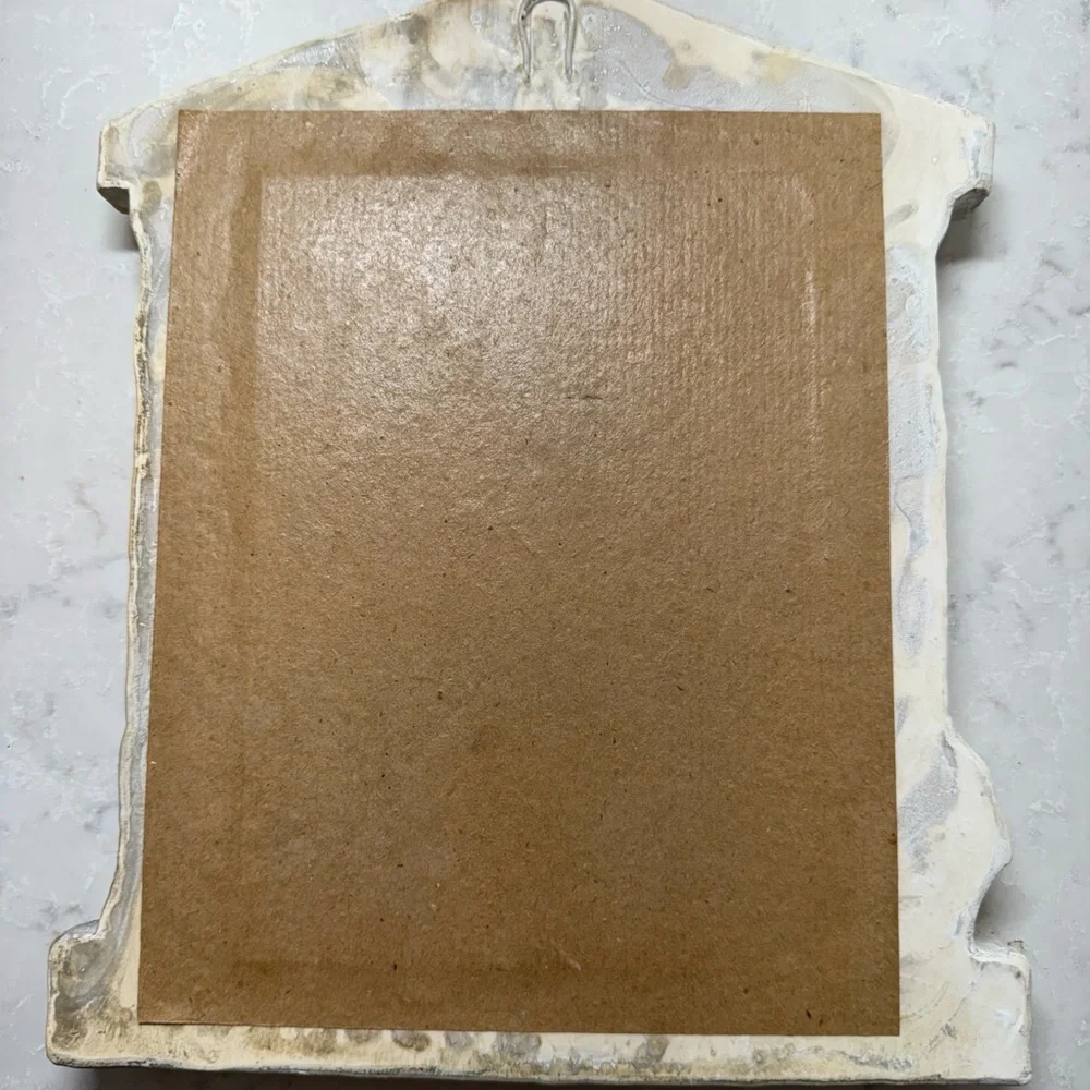 Antique Style Wall Mirror with Sculpted Columns